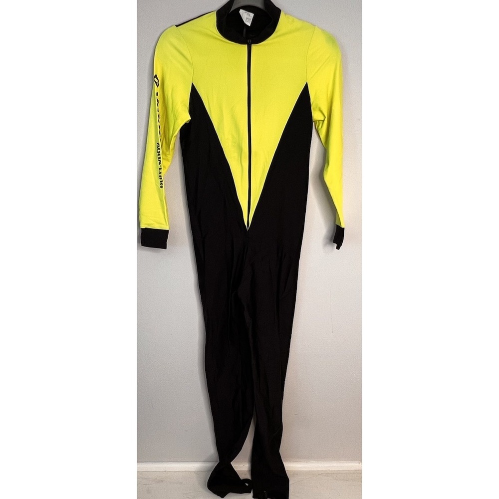 Vintage 1990s US Divers‎ Aqua Lung Dive Skin Youth Large 18/20 Neon USA